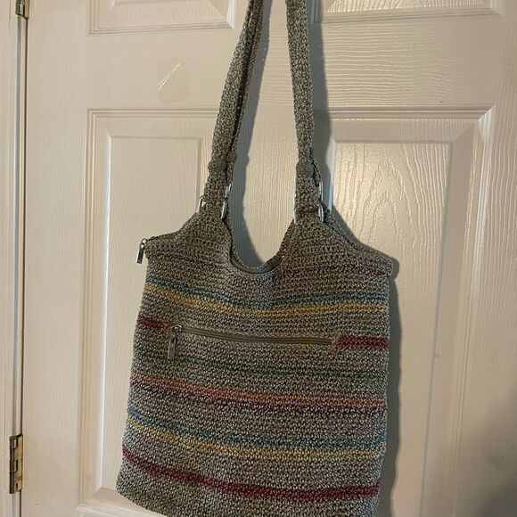 The SAK crochet Multicolor Striped Hobo medium Bag - Picture 3 of 11